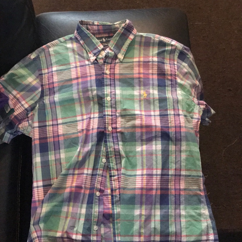 Casual button-down polo shirt